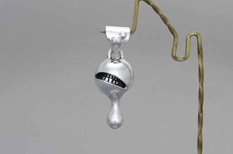 juicy anti smile S_P1 (s_m-P.34) only pendant top without a chain 沒有銀鍊 - Necklaces - Sterling Silver Silver