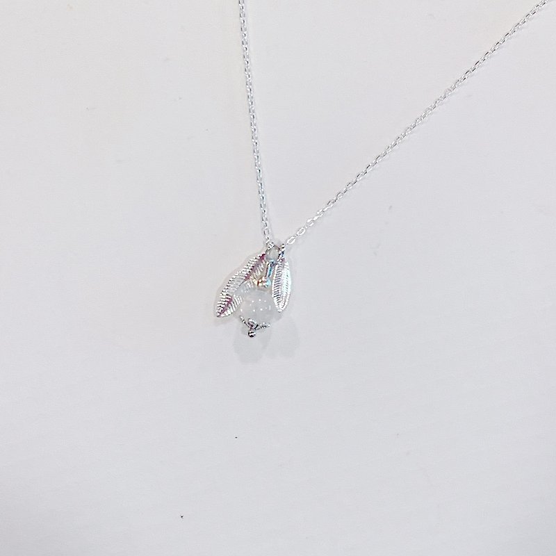 Atlantis 925 Sterling Silver Moonstone Necklace - Necklaces - Sterling Silver 