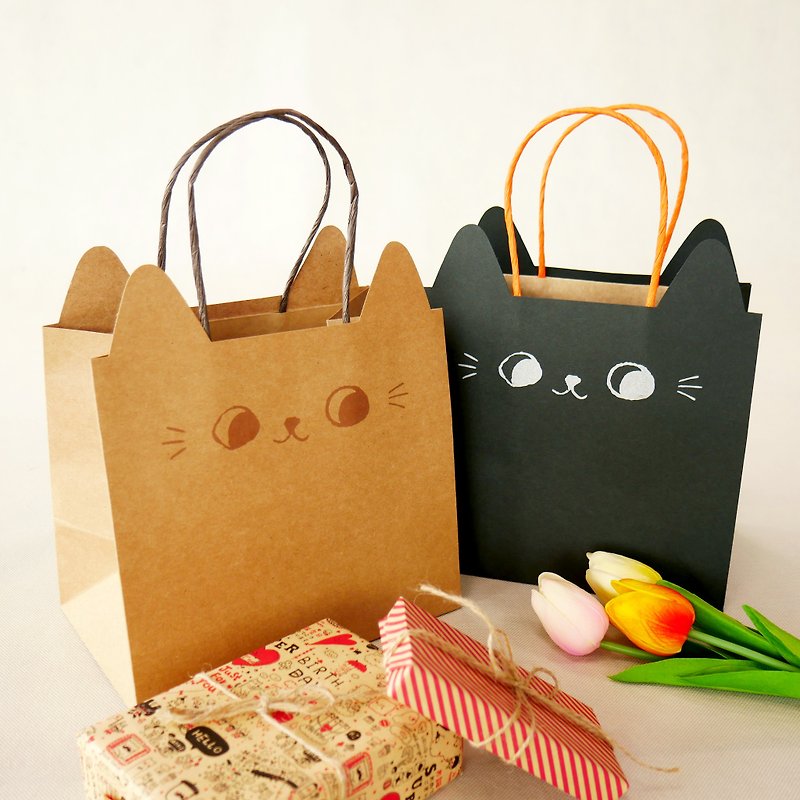 O-CAT-cat ear paper bag - medium - กล่องของขวัญ - กระดาษ 