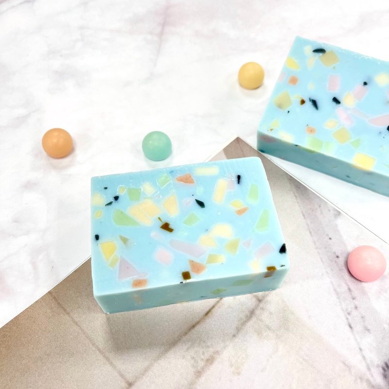 [Handmade DIY] Macaron colorful terrazzo design soap course - please send a private message to make an appointment before placing an order - อื่นๆ - วัสดุอื่นๆ 