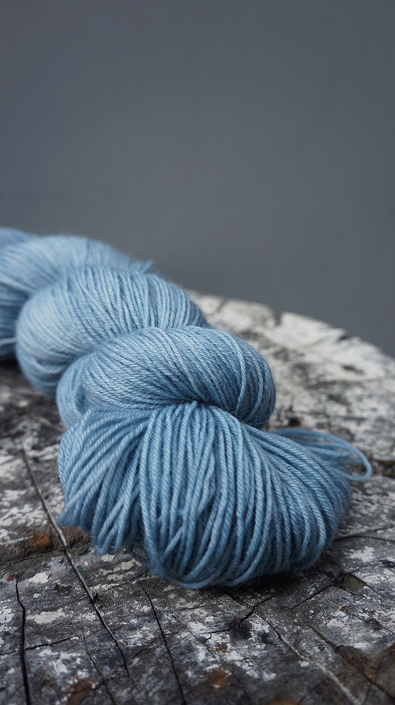 Hand-dyed line. Denim (BFL). - Knitting, Embroidery, Felted Wool & Sewing - Wool 
