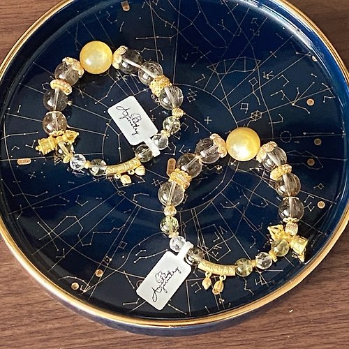 Amelia Jewelry Amelia Jewelry丨金星要塞/銀河帝國丨黃金鋰雲母金髮晶原創手鍊