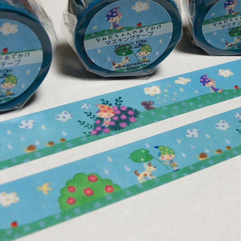 Masking Tape / Namida-chan's Outing - Washi Tape - Paper Blue