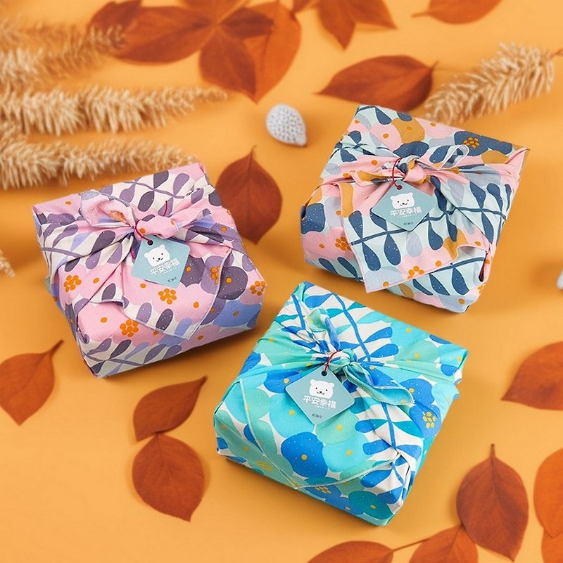 │Japanese style furoshiki gift box│Handmade snacks room temperature biscuit gift box 11 pieces (colors shipped randomly) - Handmade Cookies - Fresh Ingredients Yellow