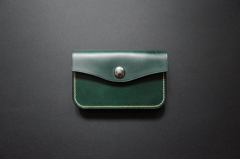 Boxlike Card Case - Card Holders & Cases - Genuine Leather Green