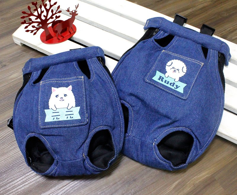 [Limited] NINKYPUP customized hand shoulder bag pet Pomeranian Bichon long-haired chihuahua West Highland White Terrier dog custom each paragraph - Messenger Bags & Sling Bags - Cotton & Hemp Multicolor