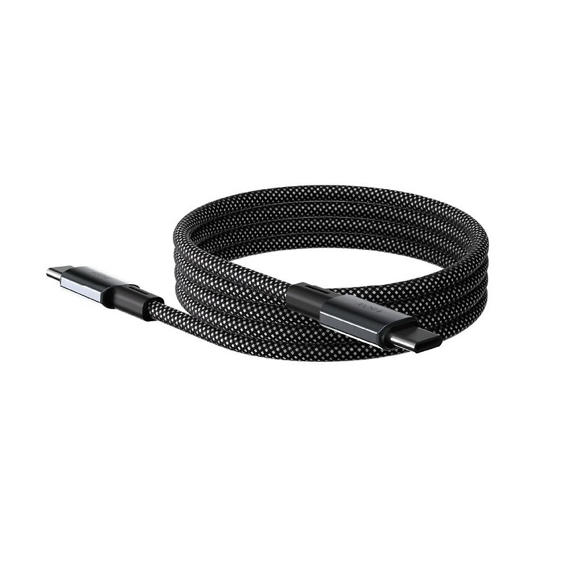 ADAM CASA MS100 USB-C to USB-C 60W magnetic charging cable black - Chargers & Cables - Other Materials Black