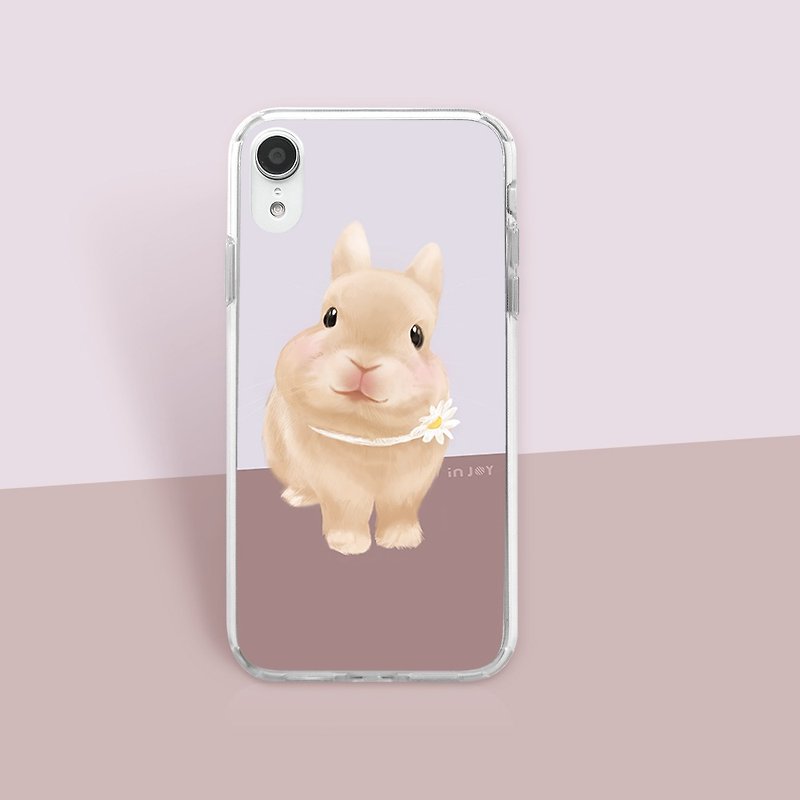 Healing rabbit iPhone case for 15,14, 13 ,13pro,12,11,SE3 case - Phone Cases - Plastic Pink