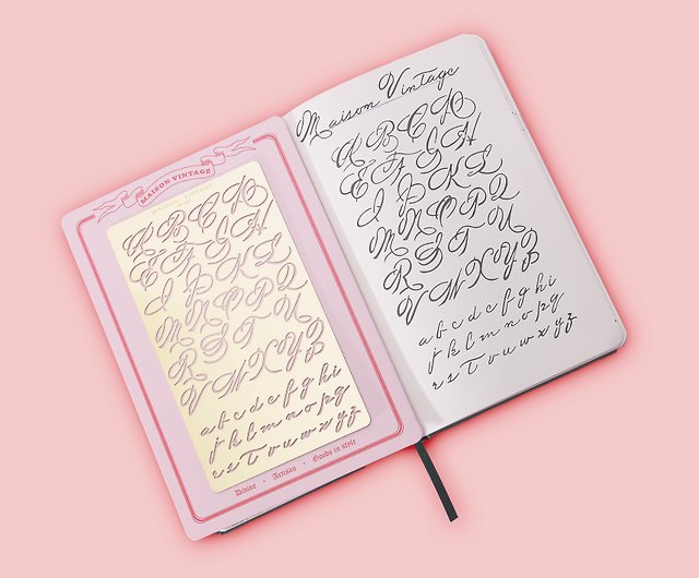 Bullet Journal Stencil, calligraphy planner stencil fits A5