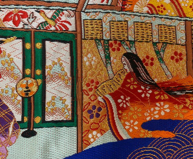 色打掛からつくるきものアート vintage fabric 末広 和モダン