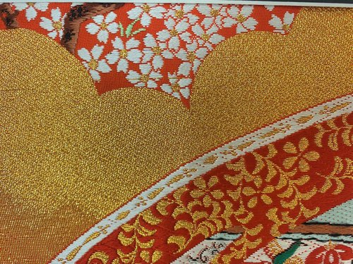 打掛　きものアート41　vintage fabric 縦405×横335mm 打掛 きものアート41 vintage fabric 縦405×横335mm