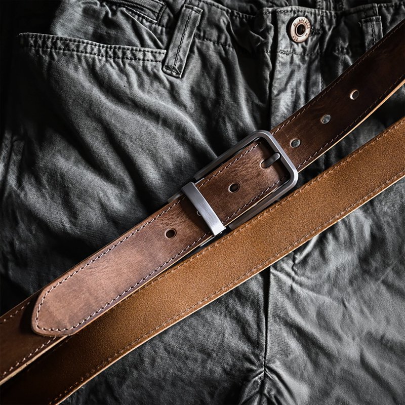 ITALIAN OILED LEATHER BELT