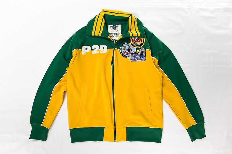 [3thclub Ming Ren Tang] Popeye Popeye sports jacket vintage popeye pye-001 - เสื้อแจ็คเก็ต - ผ้าฝ้าย/ผ้าลินิน 