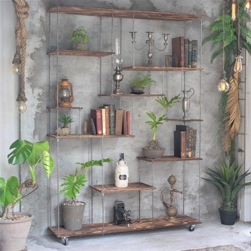 wood iron shelf 1740*1200*300