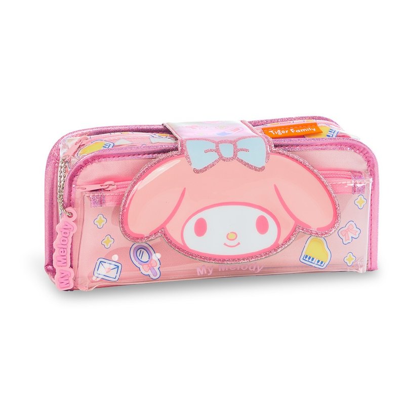 三麗鷗聯名 2in1趣味鉛筆盒-美樂蒂 My Melody マイメロディ - 鉛筆盒/筆袋 - 聚酯纖維 粉紅色