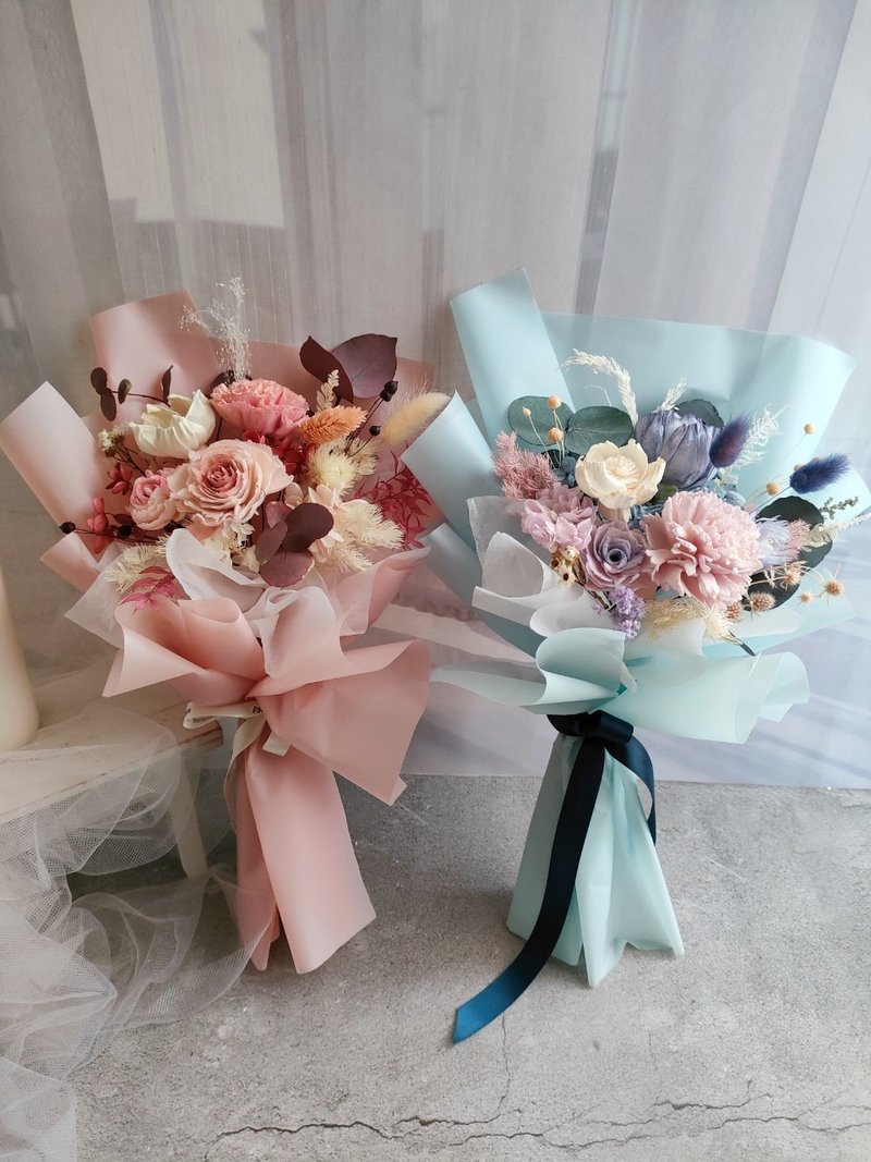 [One person class] Floral Art-Korean Bouquet Course Drying and Preserving Flower Bouquet Packaging - จัดดอกไม้/ต้นไม้ - พืช/ดอกไม้ 