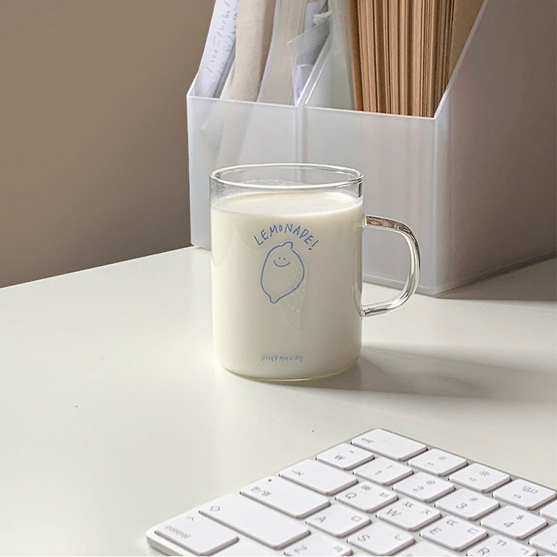 【Offline In-Stock】Lemony Glass Cup 透明 耐熱 玻璃杯 - แก้ว - แก้ว สีใส