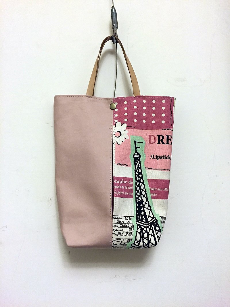 [袋裝抽取式面紙套] 巴黎花都 (吊掛式) - 裝飾/擺設  - 棉．麻 粉紅色