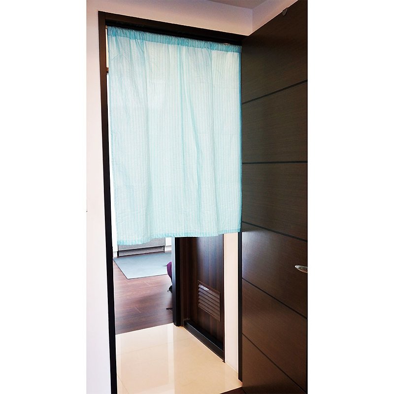 【Is Marvel】Fashion & pure silver fiber curtain (single open) - Items for Display - Polyester Blue