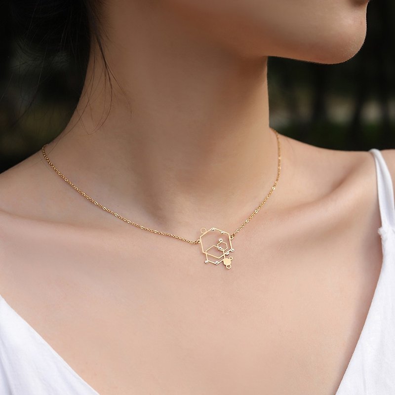 Constellation Necklace | Capricornus | Clavicle Chain - Necklaces - Stainless Steel Gold