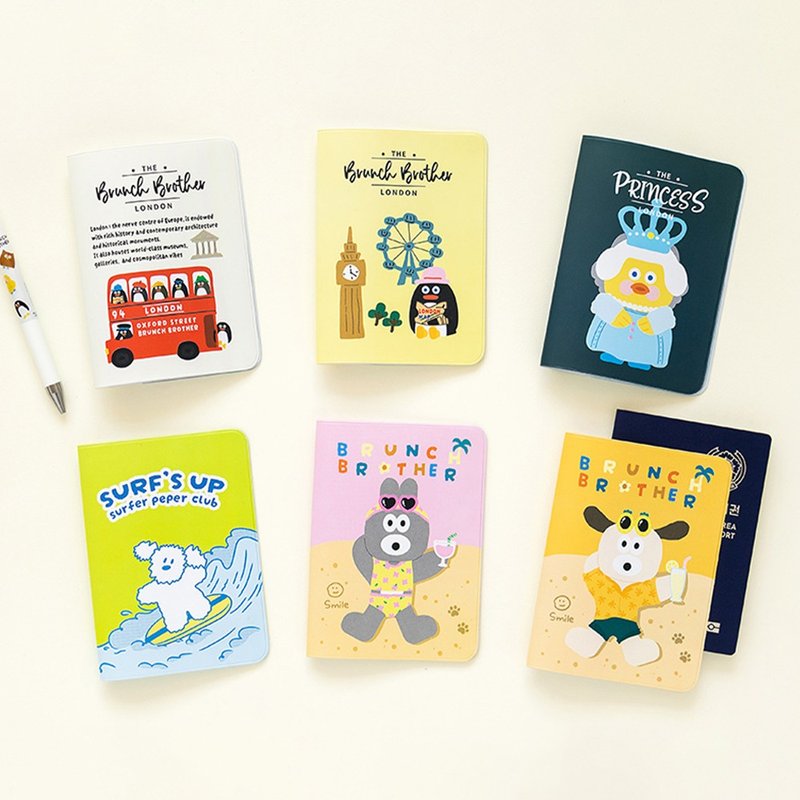 Romane Brunch Brother Brunch Brother Passport Cover Ver.2 - กระเป๋าเครื่องสำอาง - พลาสติก 