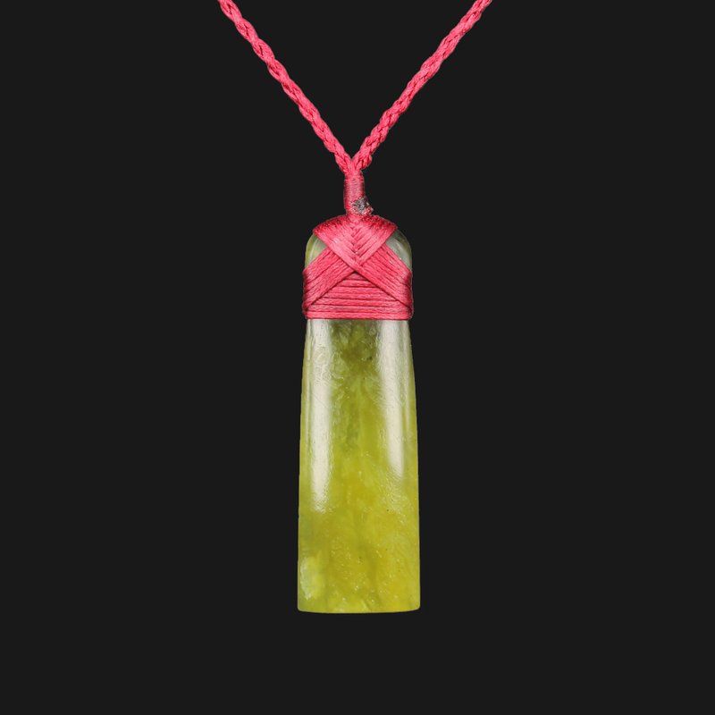 Experience the Power of Healing with our Handmade Green Toki Jade Necklace - Necklaces - Jade Green