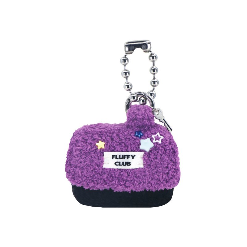 'SWEET HOME SWEET' AirPods 3&Pro case_PURPLE roof BLACK wall (GIANT BALL) - AirPods/耳機保護套 - 繡線 紫色