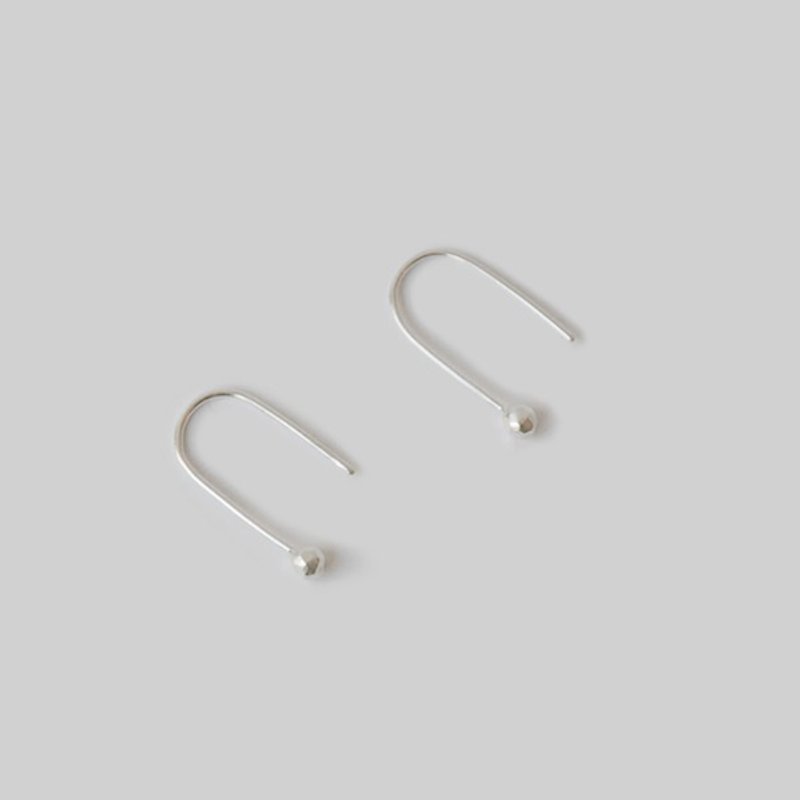 Goody Bag - Extremely Simple Drops Sterling Silver No Earrings Series, Earrings - Anniversary Limited Edition - ต่างหู - โลหะ สีเงิน