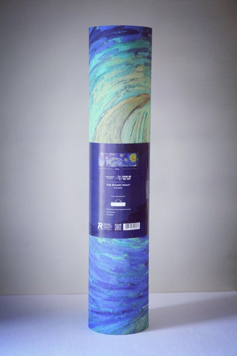 Van Gogh- The Starry night TPE Yoga Mat - Yoga Mats - Other Materials Blue