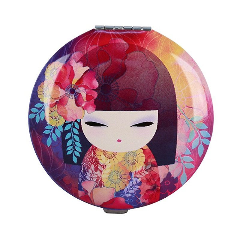 Kimmidoll and Fu Doll Kyoka/Portable Mirror - Makeup Brushes - Glass Multicolor