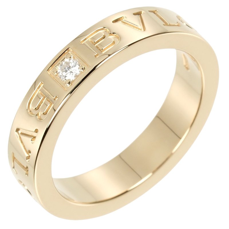 【日本直送】ブルガリ BVLGARI ビーゼロワン エッセンシャル 10号 指輪 K18YG イエローゴールド ダイヤモンド 約6.68g【中古】Aランク - 戒指 - 貴金屬 金色