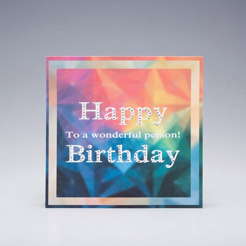 [GFSD] Rhinestone Boutique-Handmade Greeting Cards-Hey ~ Happy Birthday - การ์ด/โปสการ์ด - กระดาษ 
