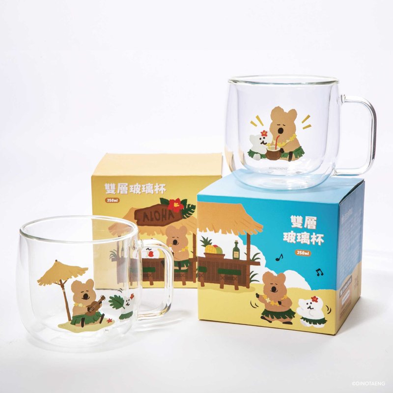 DINOTAENG 雙層玻璃杯 - 玻璃杯 - 玻璃 