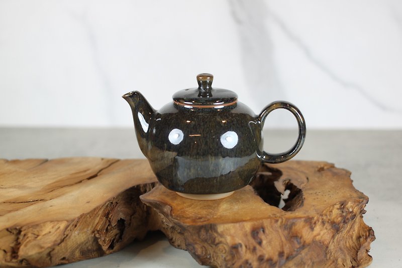 [I Love Mom] The perfect teapot with Tianmu glaze is the work of the famous ceramic artist Ye Minxiang - ถ้วย - เครื่องลายคราม 