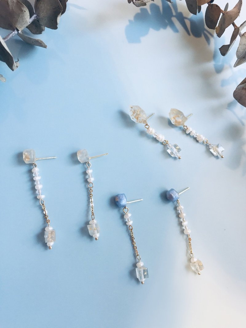 流星幻想系列-長尾流星 耳飾\耳釘 - 耳環/耳夾/耳骨夾 - 樹脂 