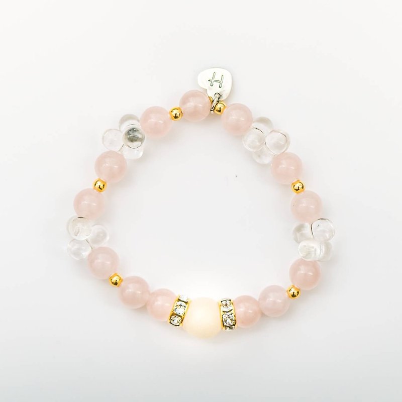 Breast milk jewelry semi-precious stones series - Sweet dreams (baby models) - Other - Gemstone Pink