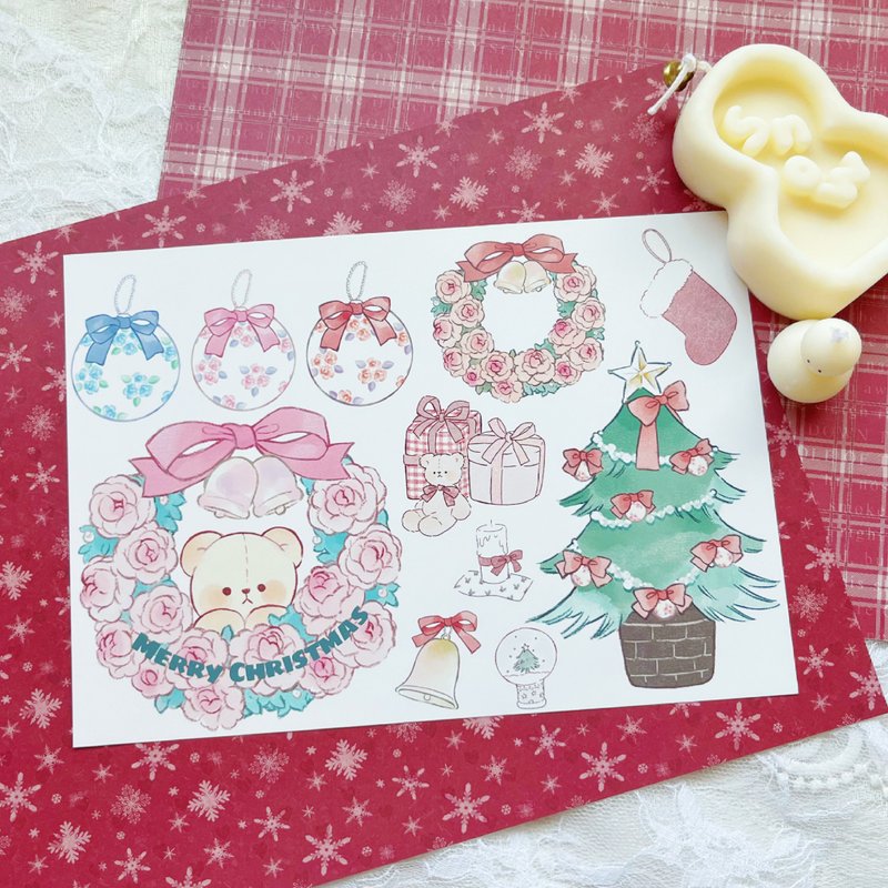 christmas material paper - 禮物盒/包裝盒 - 紙 多色