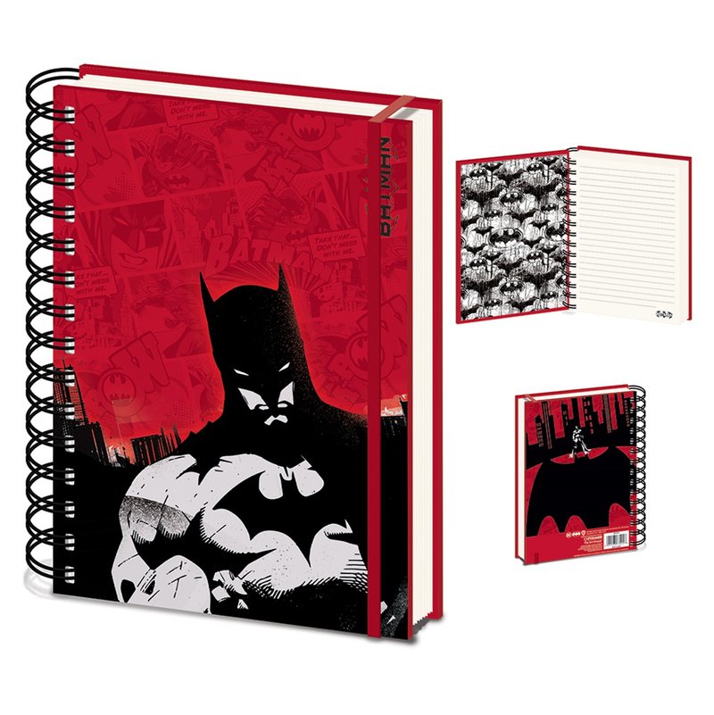 【DC】蝙蝠俠 BATMAN 漫畫版 進口A5筆記本(紅) - 筆記本/手帳 - 紙 紅色