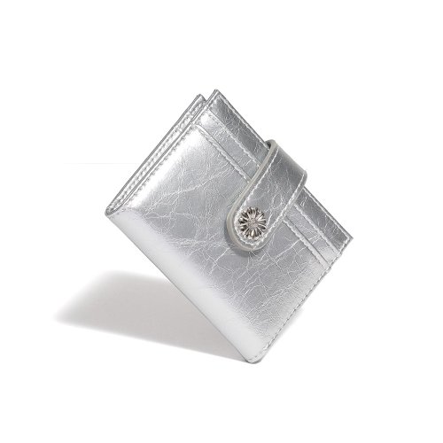 Mini Daisy Photo Slot Card Holder Card Wallet silver - Shop