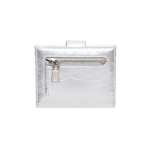 ◇LE MASQUE◇ Mini Daisy Photo Slot Coin Card Wallet Khaki Mini Daisy Photo Slot Card Holder Card Wallet khaki - LE