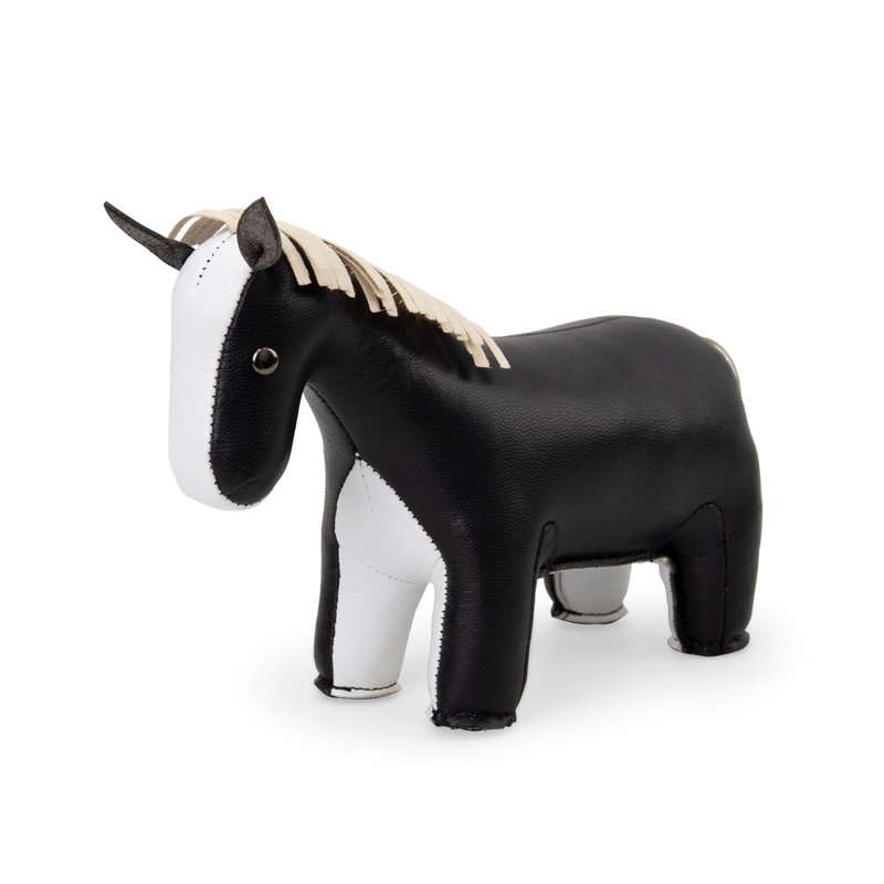 Zuny - Horse - Paperweight - Items for Display - Faux Leather Multicolor
