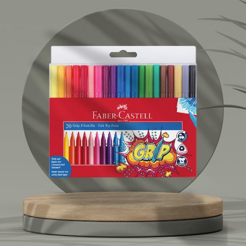 Faber-Castell 握得住抗屋20色彩色筆(原廠正貨) - 其他 - 其他材質 多色