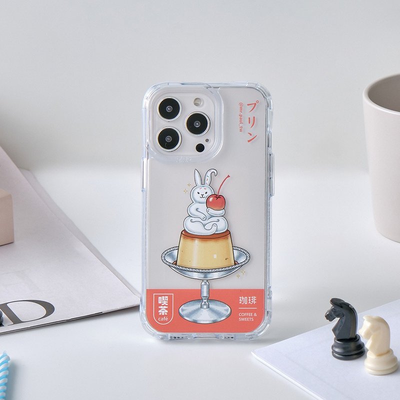 Mr. Paul White Rabbit Cream Pudding Anti-yellowing and Anti-fall MagSafe iPhone Case - Phone Cases - Plastic Transparent