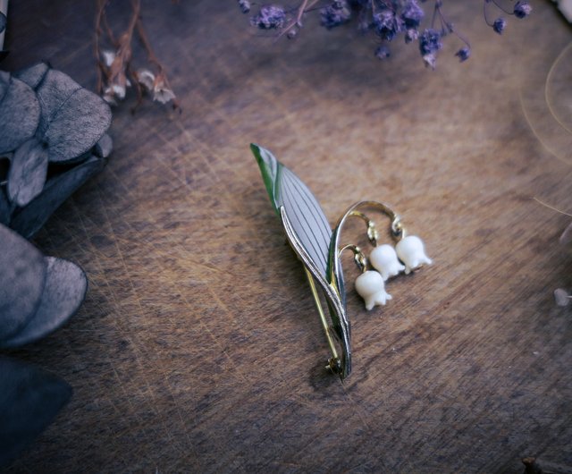 ヴィンテージ 翡翠ブローチ 専用◇W.GERMANY 西ドイツ ヴィンテージ