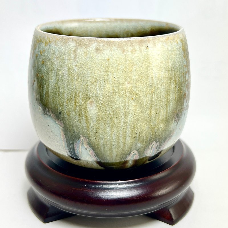 [Da Shaft Kiln] Colorful Wood Fired 8 Days Series Red 4 Wood Fired 270 ml Coffee Cup - Mugs - Pottery 