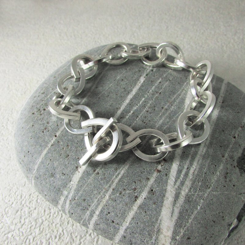 horseshoe bracelet_馬蹄鐵手鍊 925銀 限量 珠寶 婚戒訂製 - 手鍊/手環 - 銀 銀色