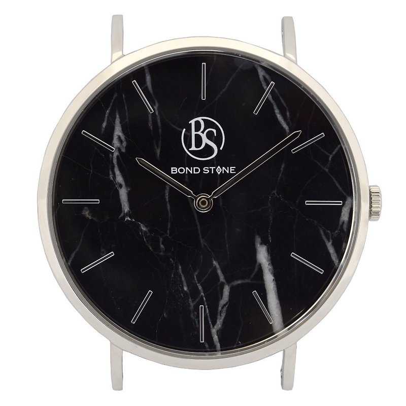 BOND STONE SHINE BLACK MARQUINA 40mm watch body only (belt optional) - 腕時計 ユニセックス - 石 シルバー