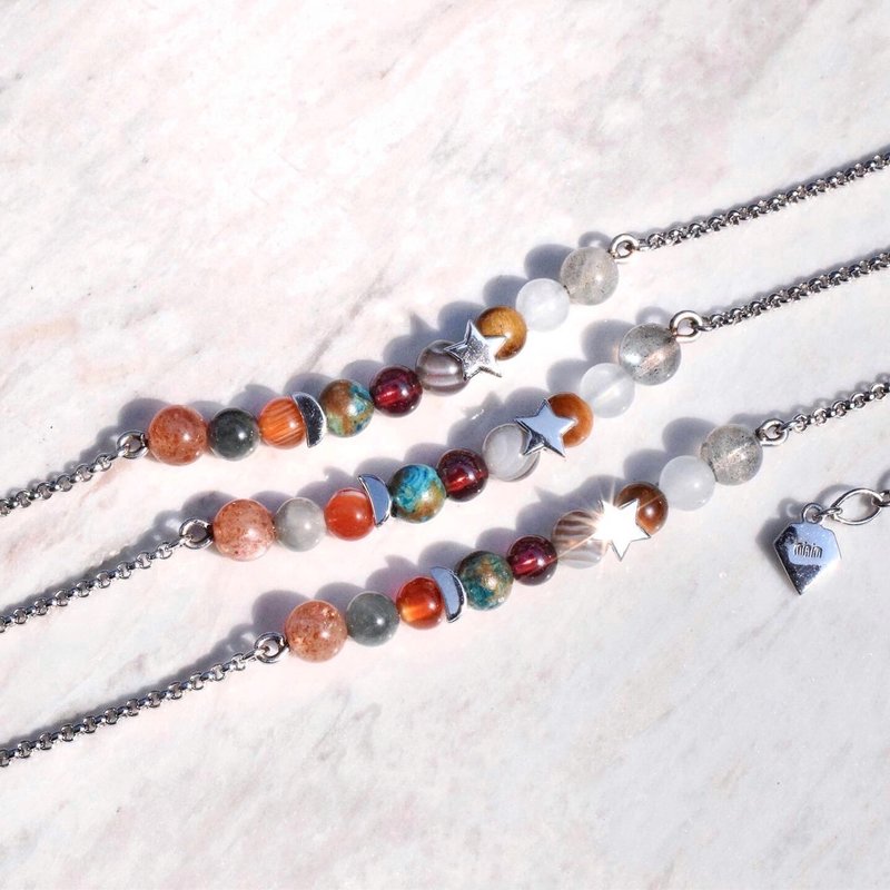 Universe Stone bracelet #minimminiverse B078 - 手鍊/手環 - 純銀 
