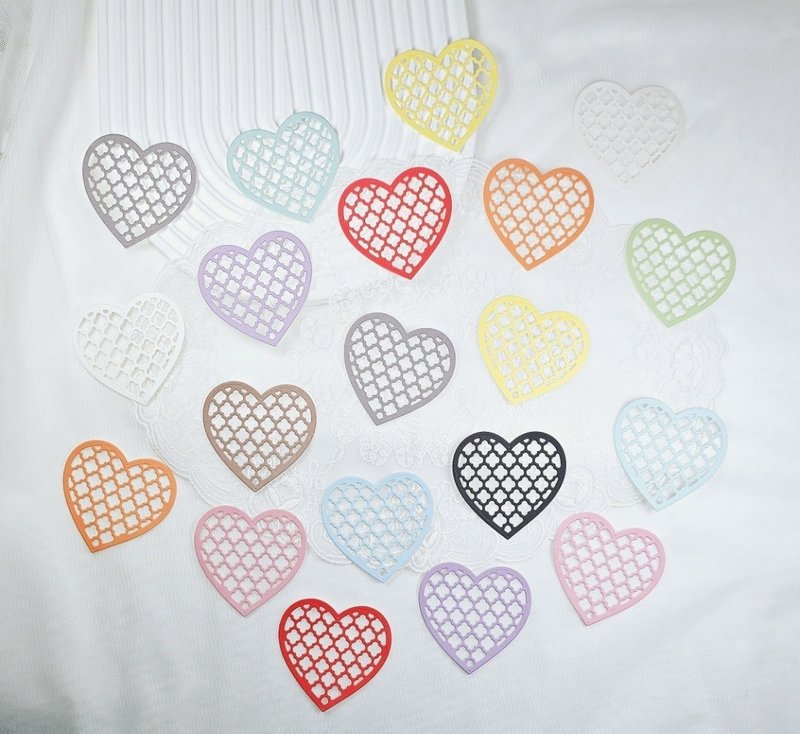 Heart & Diamond Vivid Color Die-cut - กระดาษโน้ต - กระดาษ หลากหลายสี