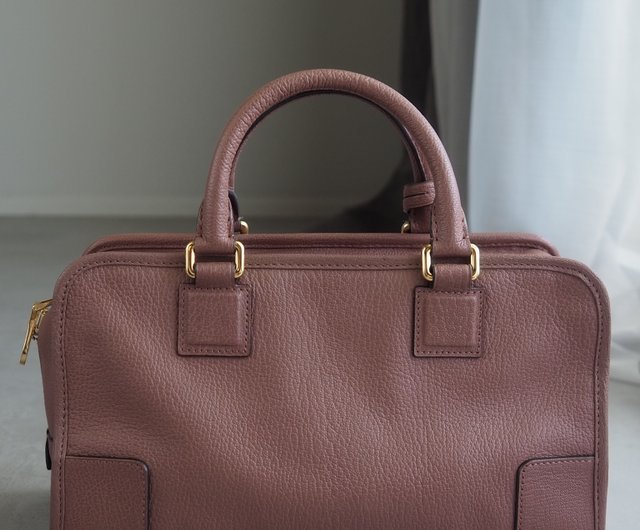 LOEWE アマソナ28 ハンドバッグ フィグ ピンク ブラウンレッド ヴィンテージ - ショップ OLIM VINTAGE トートバッグ・ハンドバッグ  - Pinkoi